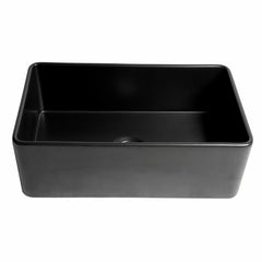 ALFI 30" x 18" Smooth Apron Single Bowl Fireclay Farm Sink - ABF3018 - The Home Selection