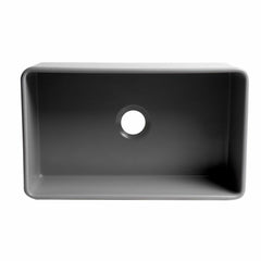 ALFI 30" x 18" Smooth Apron Single Bowl Fireclay Farm Sink - ABF3018 - The Home Selection