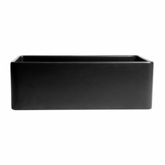 ALFI 30" x 18" Smooth Apron Single Bowl Fireclay Farm Sink - ABF3018 - The Home Selection
