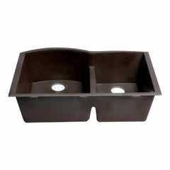 ALFI 33" Double Bowl Undermount Granite Composite Kitchen Sink - AB3320UM - The Home Selection