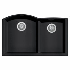 ALFI 33" Double Bowl Undermount Granite Composite Kitchen Sink - AB3320UM - The Home Selection