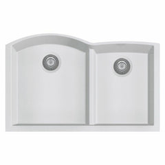 ALFI 33" Double Bowl Undermount Granite Composite Kitchen Sink - AB3320UM - The Home Selection