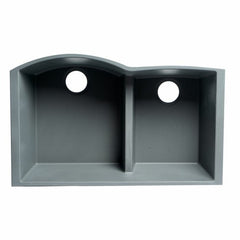 ALFI 33" Double Bowl Undermount Granite Composite Kitchen Sink - AB3320UM - The Home Selection