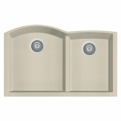 ALFI 33" Double Bowl Undermount Granite Composite Kitchen Sink - AB3320UM - The Home Selection