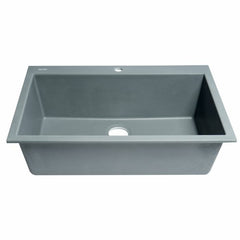 ALFI 33" Single Bowl Drop In Granite Composite Kitchen Sink - AB3322DI - The Home Selection