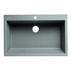 ALFI 33" Single Bowl Drop In Granite Composite Kitchen Sink - AB3322DI - The Home Selection