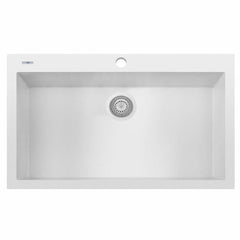 ALFI 33" Single Bowl Drop In Granite Composite Kitchen Sink - AB3322DI - The Home Selection