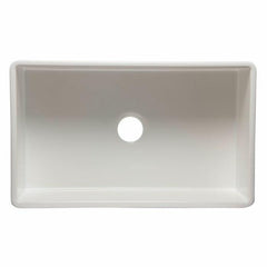 ALFI 33" Single Bowl Fluted Fireclay Farm Sink - AB532 - The Home Selection