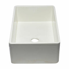ALFI 33" Single Bowl Fluted Fireclay Farm Sink - AB532 - The Home Selection