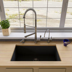 ALFI 33" Single Bowl Undermount Granite Composite Kitchen Sink - AB3322UM - The Home Selection