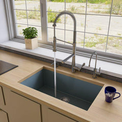 ALFI 33" Single Bowl Undermount Granite Composite Kitchen Sink - AB3322UM - The Home Selection
