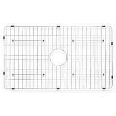 ALFI 33" White Smooth Apron Workstation Step Rim Fireclay Farm Sink with Accessories - ABFS3320S-W - The Home Selection