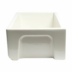 ALFI 33" x 18" Reversible Fluted / Smooth Fireclay Farm Sink - AB3318HS - The Home Selection