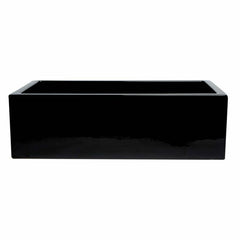 ALFI 33" x 18" Reversible Fluted / Smooth Fireclay Farm Sink - AB3318HS - The Home Selection