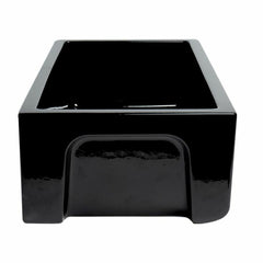 ALFI 33" x 18" Reversible Fluted / Smooth Fireclay Farm Sink - AB3318HS - The Home Selection