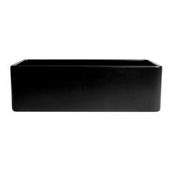 ALFI 33" x 18" Smooth Apron Single Bowl Fireclay Farm Sink - ABF3318S - The Home Selection
