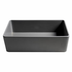 ALFI 33" x 18" Smooth Apron Single Bowl Fireclay Farm Sink - ABF3318S - The Home Selection