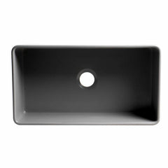 ALFI 33" x 18" Smooth Apron Single Bowl Fireclay Farm Sink - ABF3318S - The Home Selection