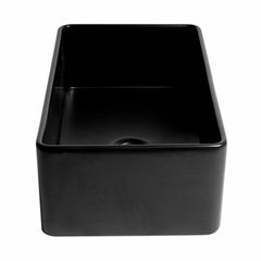 ALFI 33" x 18" Smooth Apron Single Bowl Fireclay Farm Sink - ABF3318S - The Home Selection