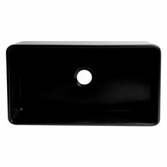 ALFI 33" x 18" Smooth Apron Single Bowl Fireclay Farm Sink - ABF3318S - The Home Selection