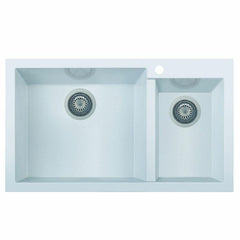 ALFI 34" Double Bowl Drop In Granite Composite Kitchen Sink - AB3319DI - The Home Selection
