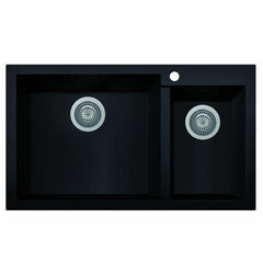 ALFI 34" Double Bowl Drop In Granite Composite Kitchen Sink - AB3319DI - The Home Selection