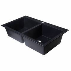 ALFI 34" Drop-In Double Bowl Granite Kitchen Sink - AB3420DI - The Home Selection