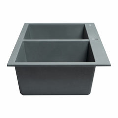 ALFI 34" Drop-In Double Bowl Granite Kitchen Sink - AB3420DI - The Home Selection