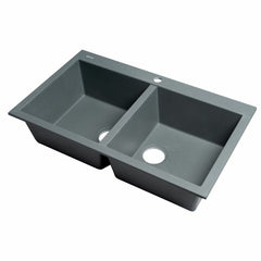 ALFI 34" Drop-In Double Bowl Granite Kitchen Sink - AB3420DI - The Home Selection