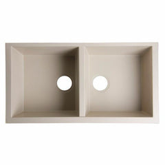 ALFI 34" Undermount Double Bowl Granite Kitchen Sink - AB3420UM - The Home Selection