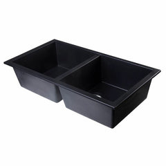 ALFI 34" Undermount Double Bowl Granite Kitchen Sink - AB3420UM - The Home Selection