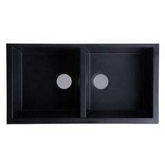 ALFI 34" Undermount Double Bowl Granite Kitchen Sink - AB3420UM - The Home Selection