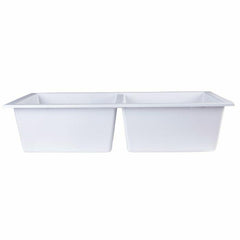 ALFI 34" Undermount Double Bowl Granite Kitchen Sink - AB3420UM - The Home Selection