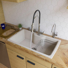 ALFI 35" Drop-In Single Bowl Granite Composite Kitchen Sink - AB3520DI - The Home Selection