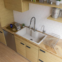 ALFI 35" Drop-In Single Bowl Granite Composite Kitchen Sink - AB3520DI - The Home Selection
