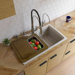 ALFI 35" Drop-In Single Bowl Granite Composite Kitchen Sink - AB3520DI - The Home Selection