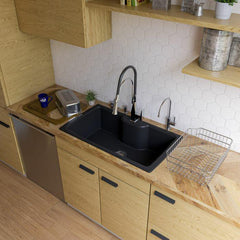 ALFI 35" Drop-In Single Bowl Granite Composite Kitchen Sink - AB3520DI - The Home Selection