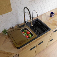 ALFI 35" Drop-In Single Bowl Granite Composite Kitchen Sink - AB3520DI - The Home Selection