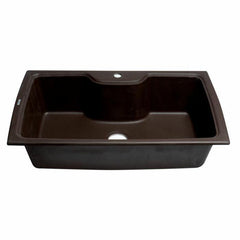 ALFI 35" Drop-In Single Bowl Granite Composite Kitchen Sink - AB3520DI - The Home Selection