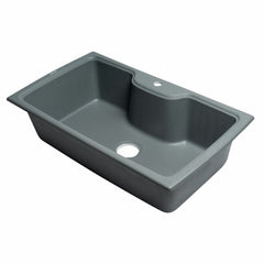 ALFI 35" Drop-In Single Bowl Granite Composite Kitchen Sink - AB3520DI - The Home Selection