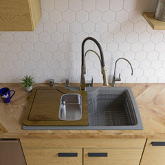 ALFI 35" Drop-In Single Bowl Granite Composite Kitchen Sink - AB3520DI - The Home Selection