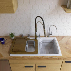 ALFI 35" Drop-In Single Bowl Granite Composite Kitchen Sink - AB3520DI - The Home Selection