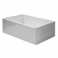 ALFI 36" Smooth Apron Single Bowl Fireclay Farm Sink - AB536 - The Home Selection