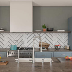 ALFI 36" Smooth Thick Wall Fireclay Double Bowl Farm Sink - AB3618DB - The Home Selection