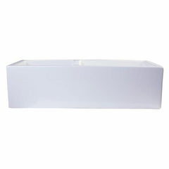 ALFI 36" Smooth Thick Wall Fireclay Double Bowl Farm Sink - AB3618DB - The Home Selection