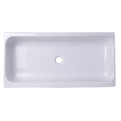 ALFI 36" White Above Mount Fireclay Bath Trough Sink - AB36TR - The Home Selection