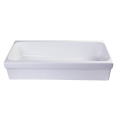 ALFI 36" White Above Mount Fireclay Bath Trough Sink - AB36TR - The Home Selection