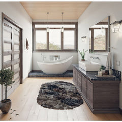 ALFI 36" White Above Mount Fireclay Bath Trough Sink - AB36TR - The Home Selection