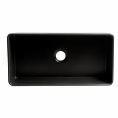 ALFI 36" x 18" Smooth Apron Single Bowl Fireclay Farm Sink - ABF3618 - The Home Selection