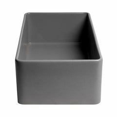 ALFI 36" x 18" Smooth Apron Single Bowl Fireclay Farm Sink - ABF3618 - The Home Selection